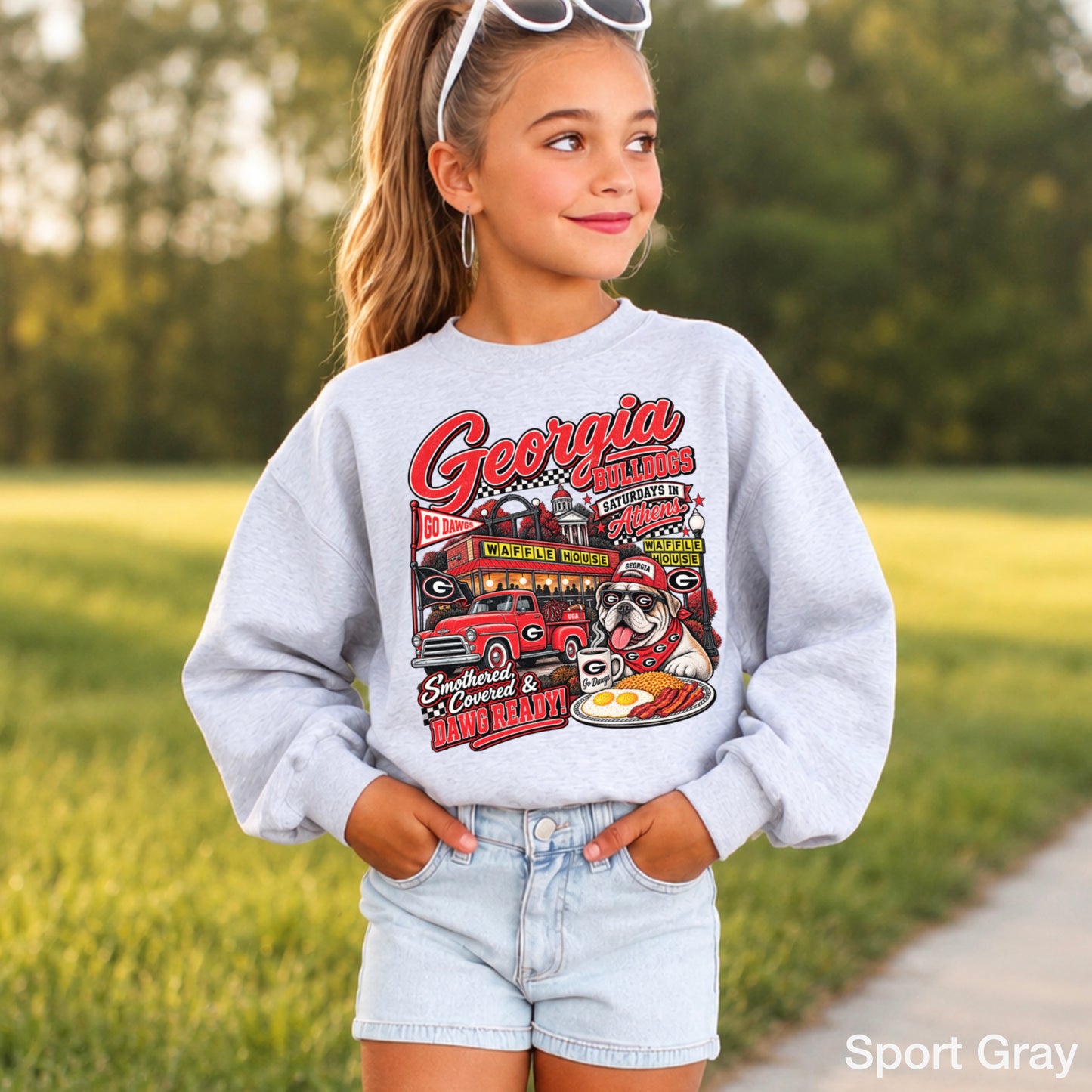 Georgia Saturdays Youth Crewneck Sweatshirt