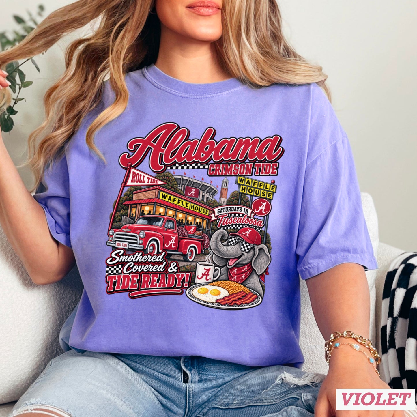 Alabama Saturdays Comfort Color Graphic Tee