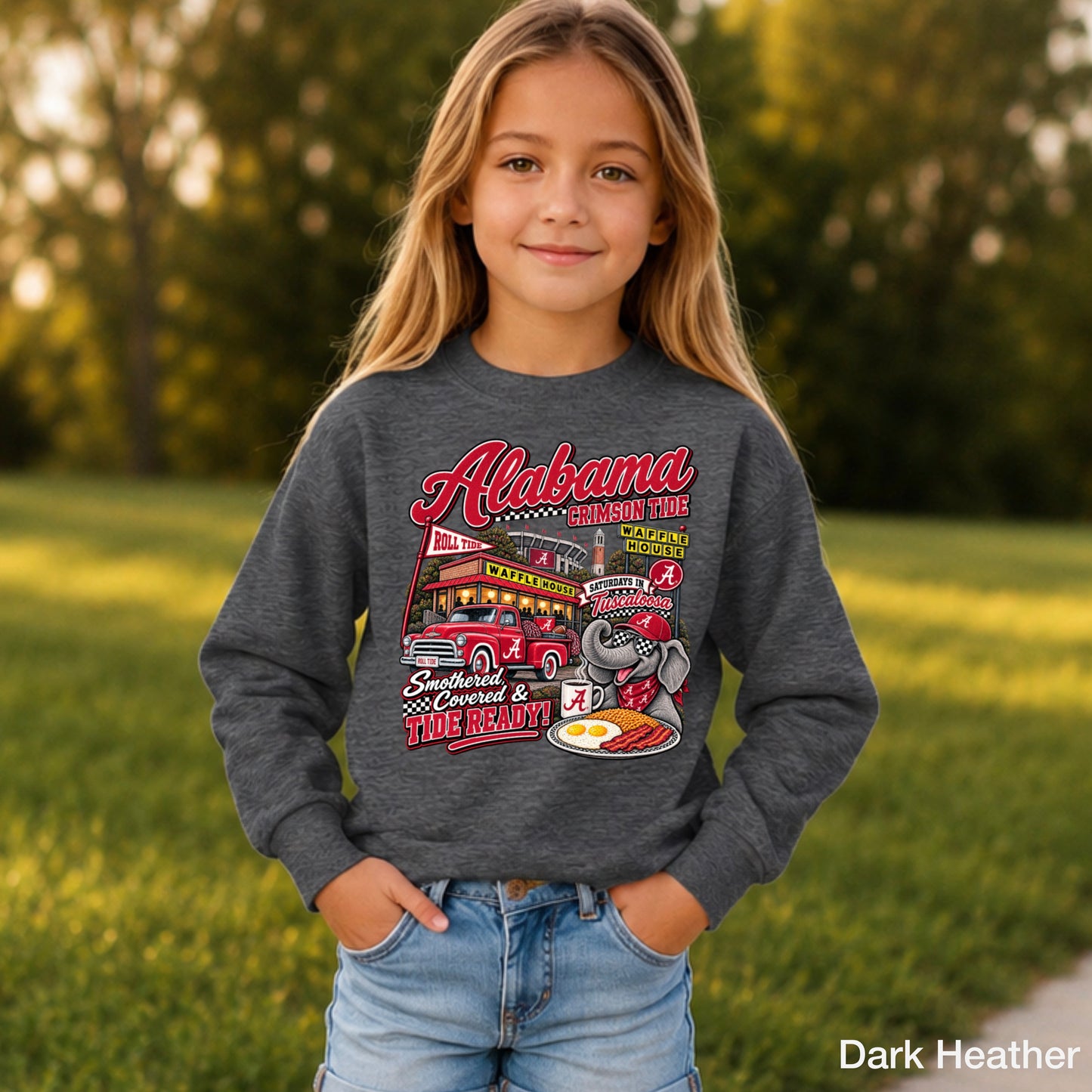 Alabama Saturdays Youth Crewneck Sweatshirt