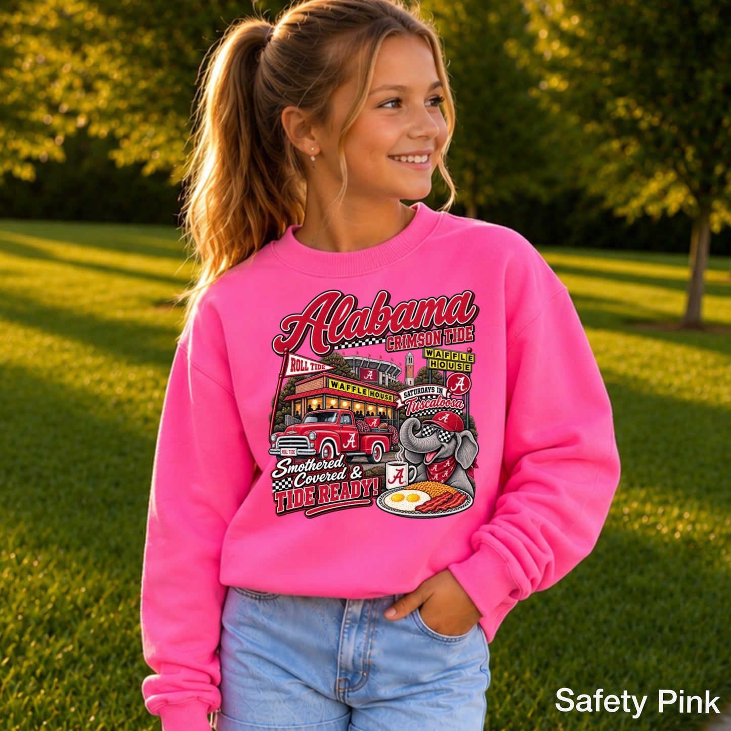Alabama Saturdays Youth Crewneck Sweatshirt