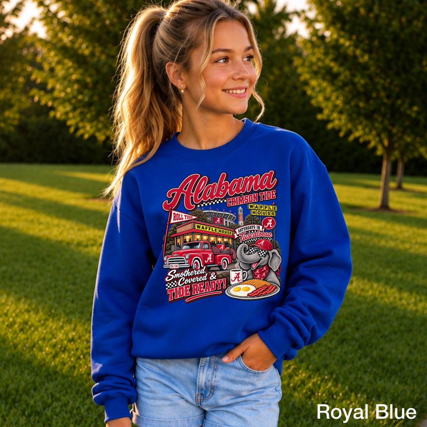 Alabama Saturdays Youth Crewneck Sweatshirt