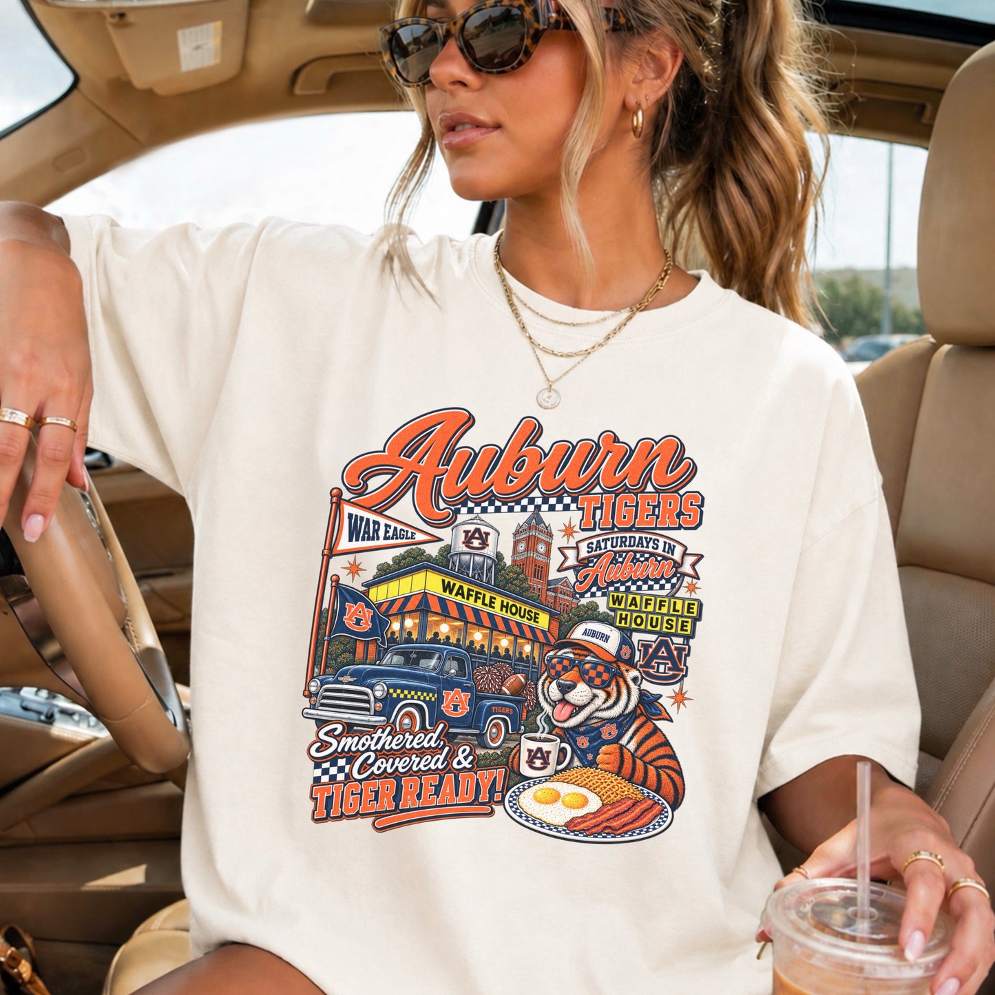 Auburn Saturdays Comfort Color Graphic Tee