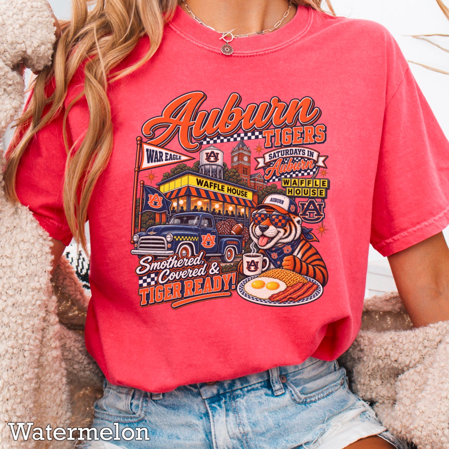 Auburn Saturdays Comfort Color Graphic Tee