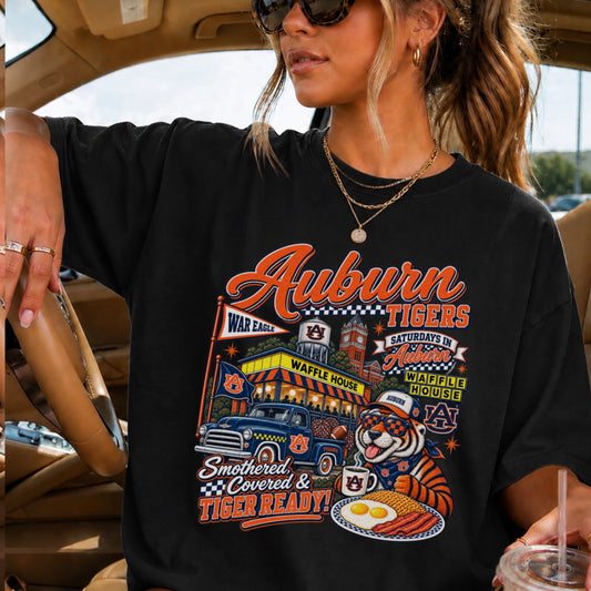 Auburn Saturdays Comfort Color Graphic Tee