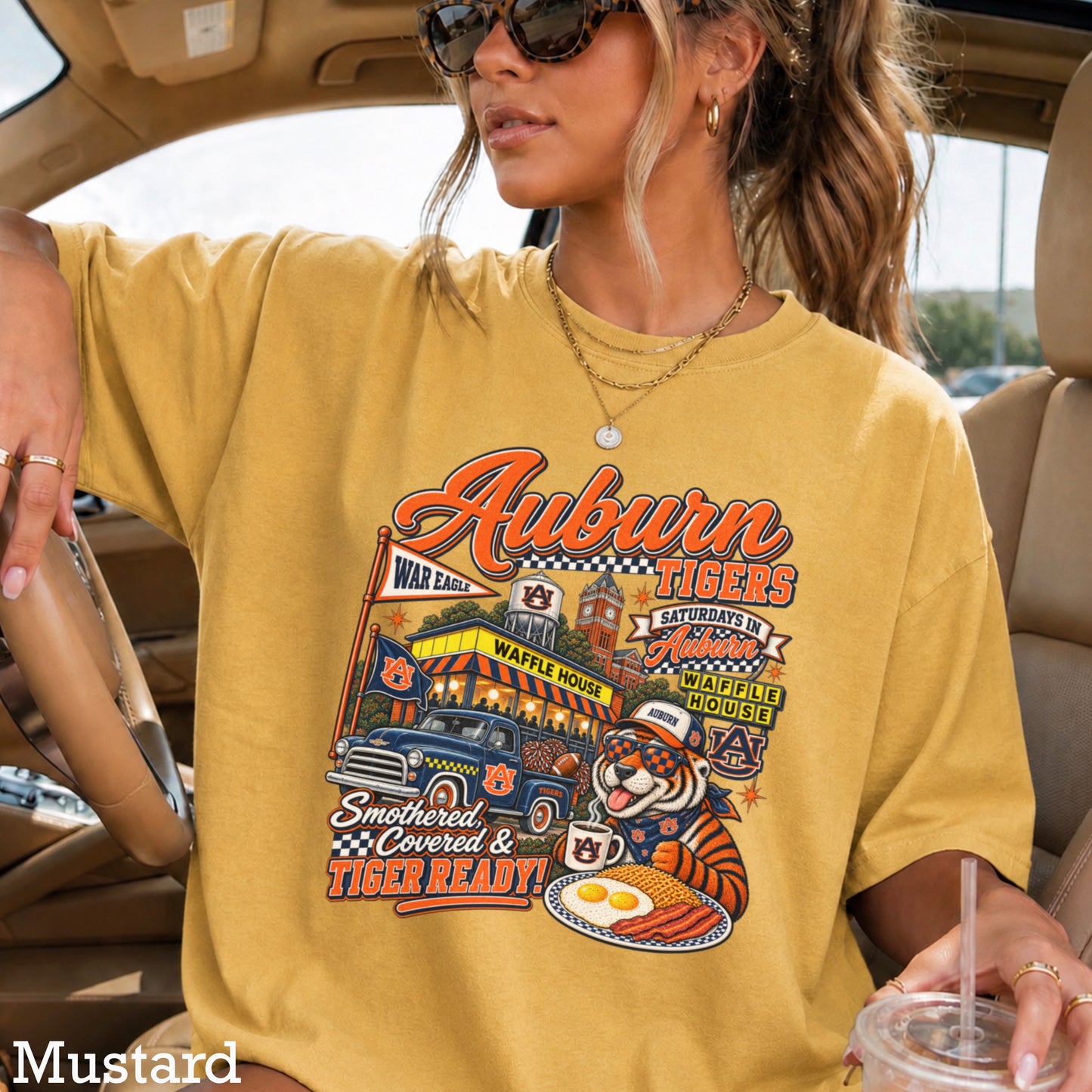 Auburn Saturdays Comfort Color Graphic Tee