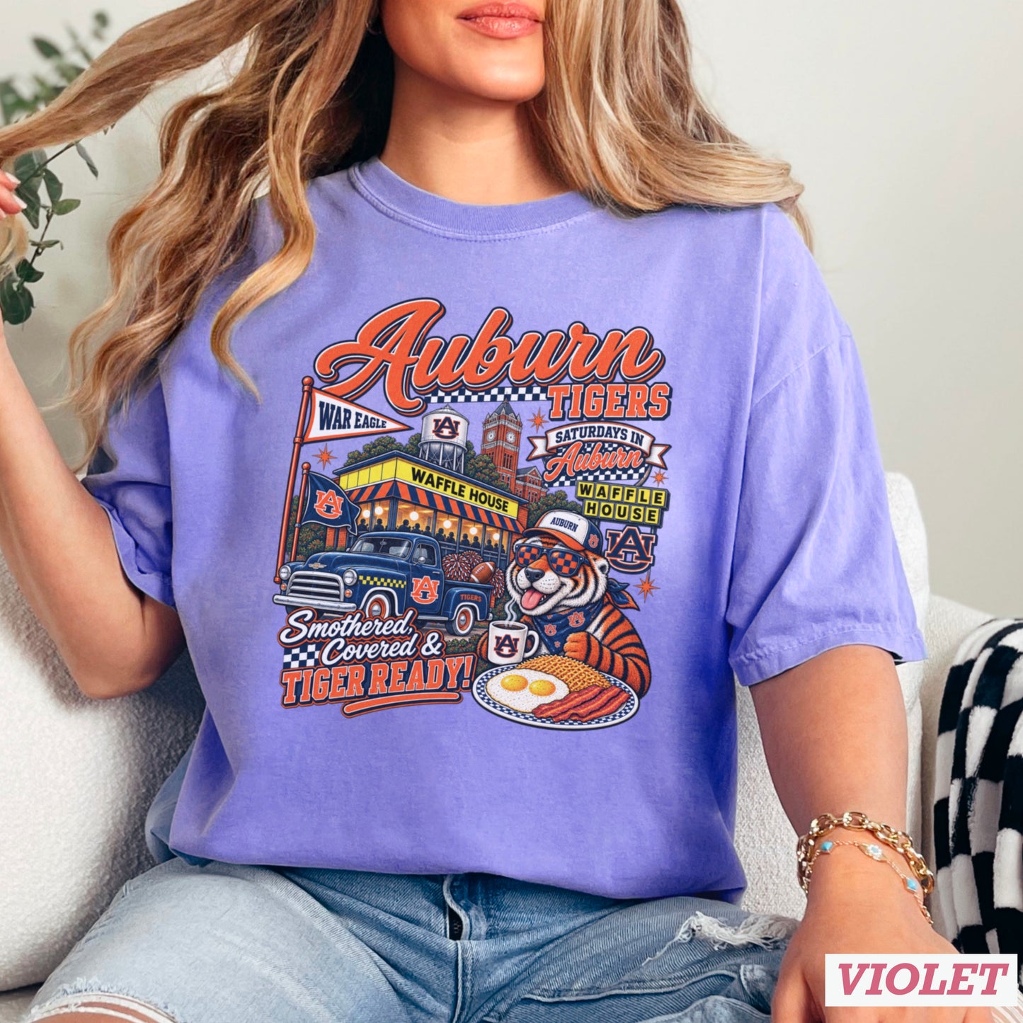 Auburn Saturdays Comfort Color Graphic Tee