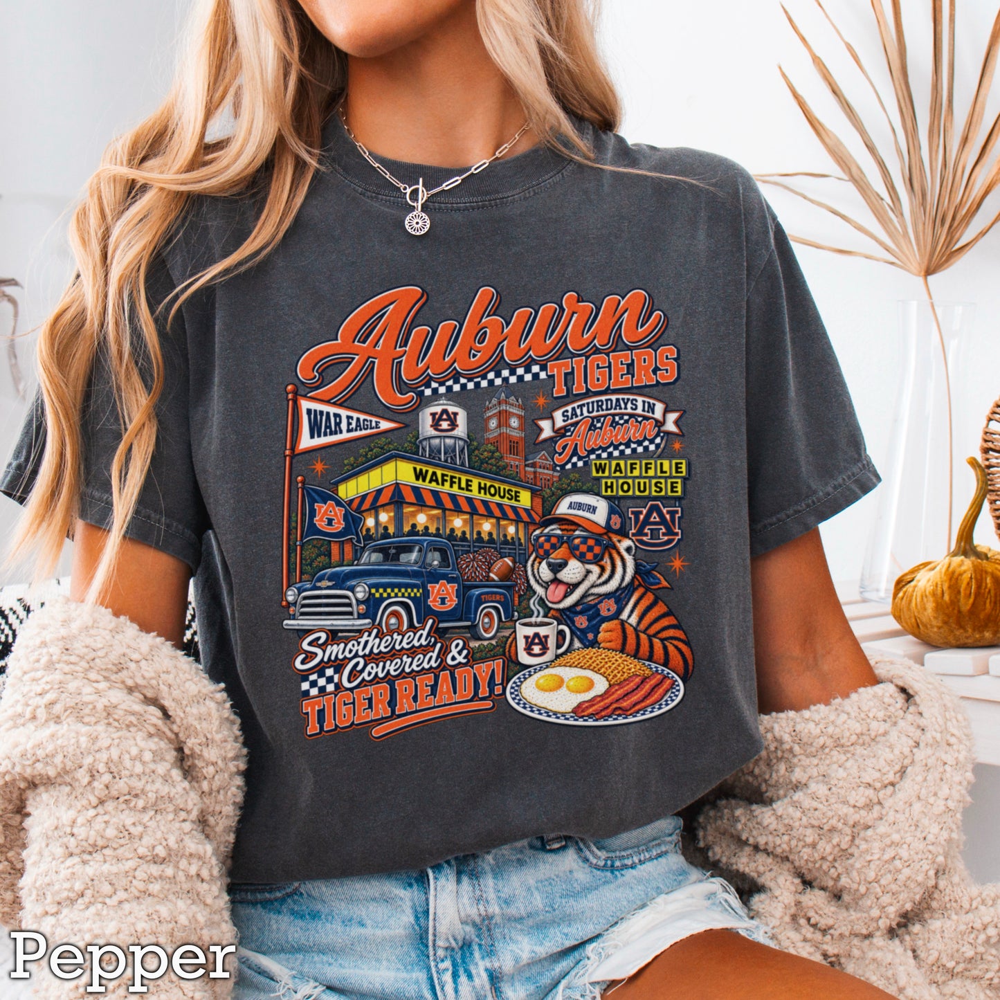 Auburn Saturdays Comfort Color Graphic Tee