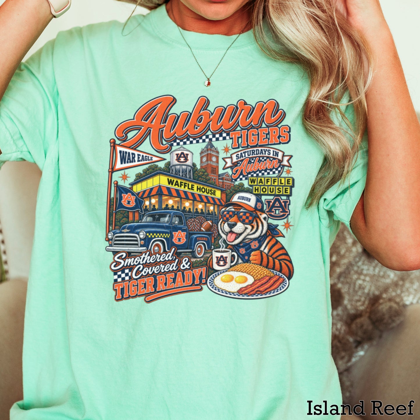 Auburn Saturdays Comfort Color Graphic Tee