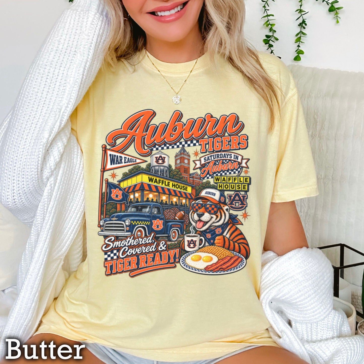 Auburn Saturdays Comfort Color Graphic Tee