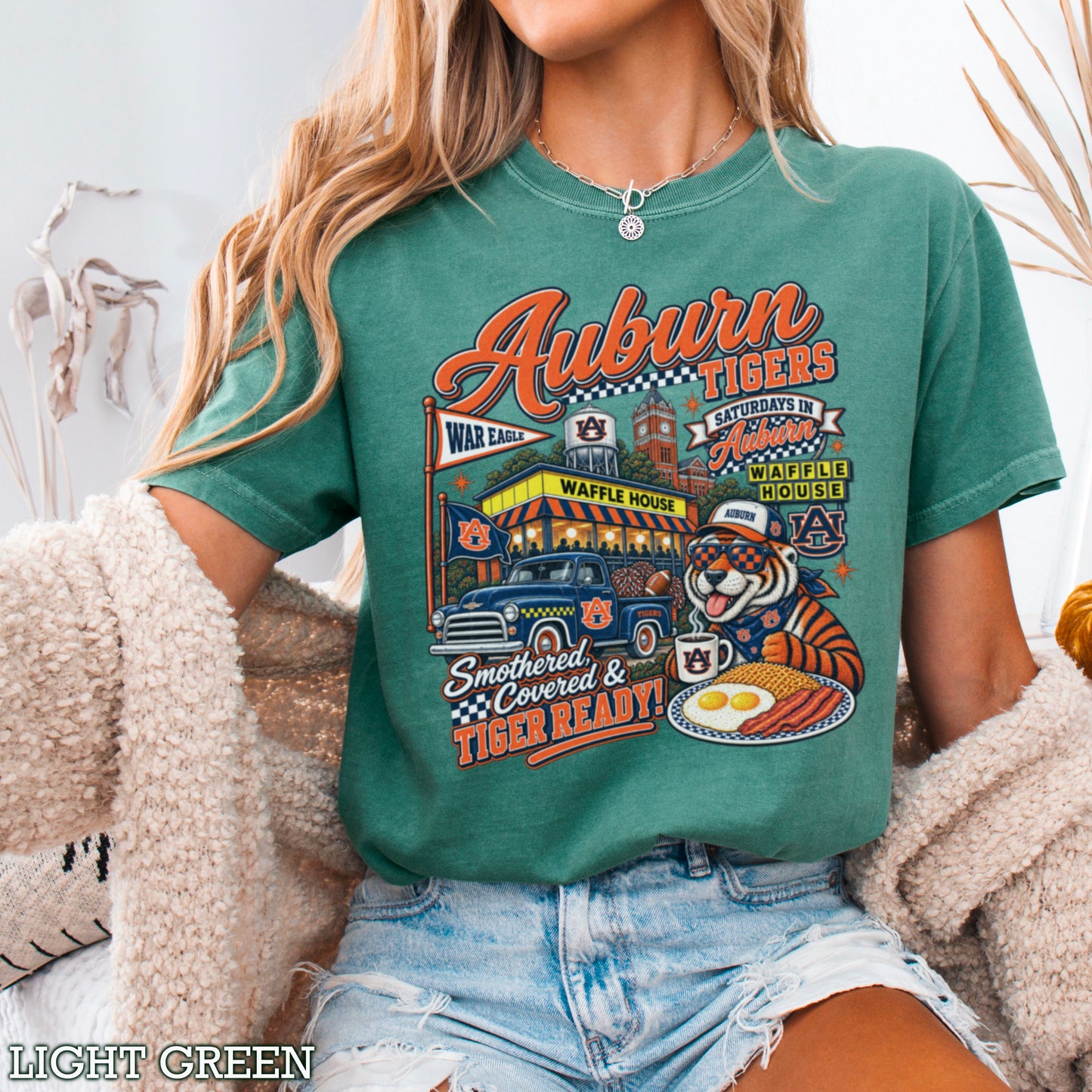 Auburn Saturdays Comfort Color Graphic Tee