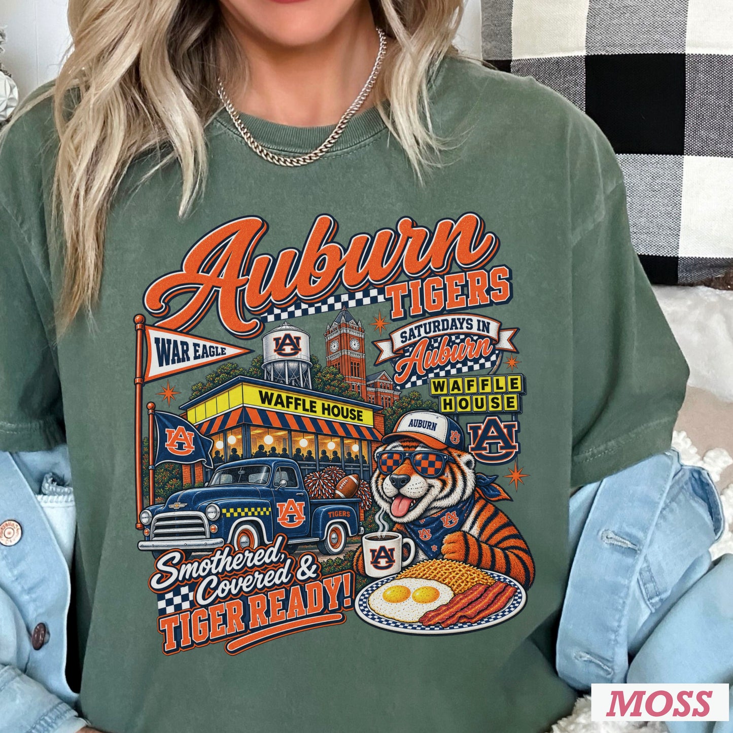 Auburn Saturdays Comfort Color Graphic Tee