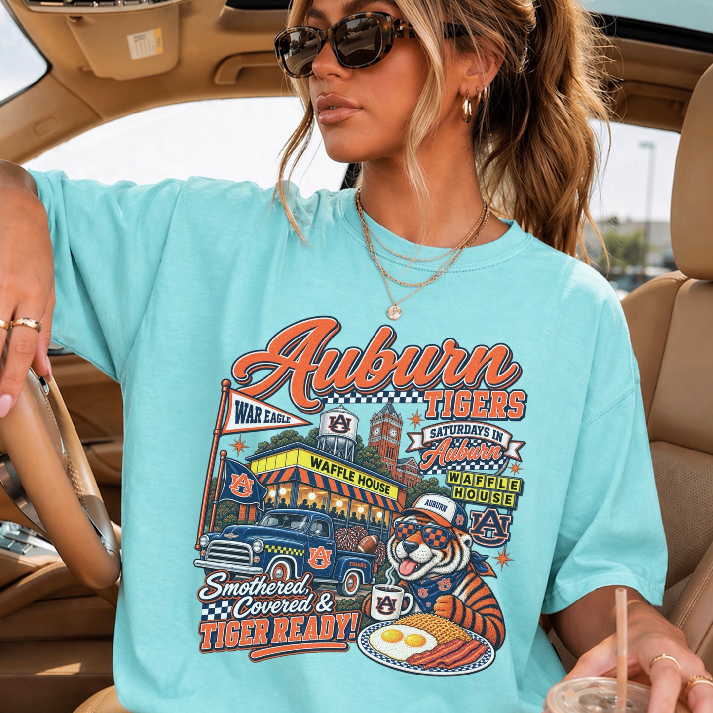 Auburn Saturdays Comfort Color Graphic Tee