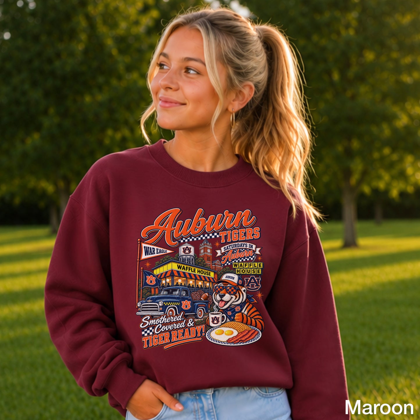 Auburn Saturdays Youth Crewneck Sweatshirt