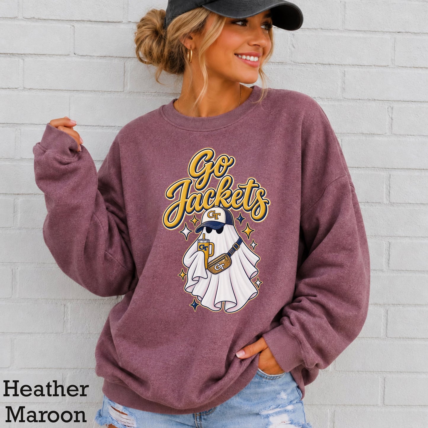 Jackets Halloween Ghost Crewneck Sweatshirt