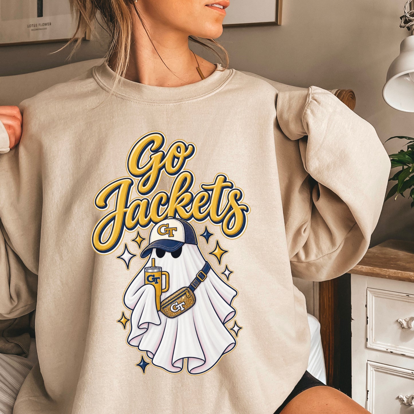 Jackets Halloween Ghost Crewneck Sweatshirt