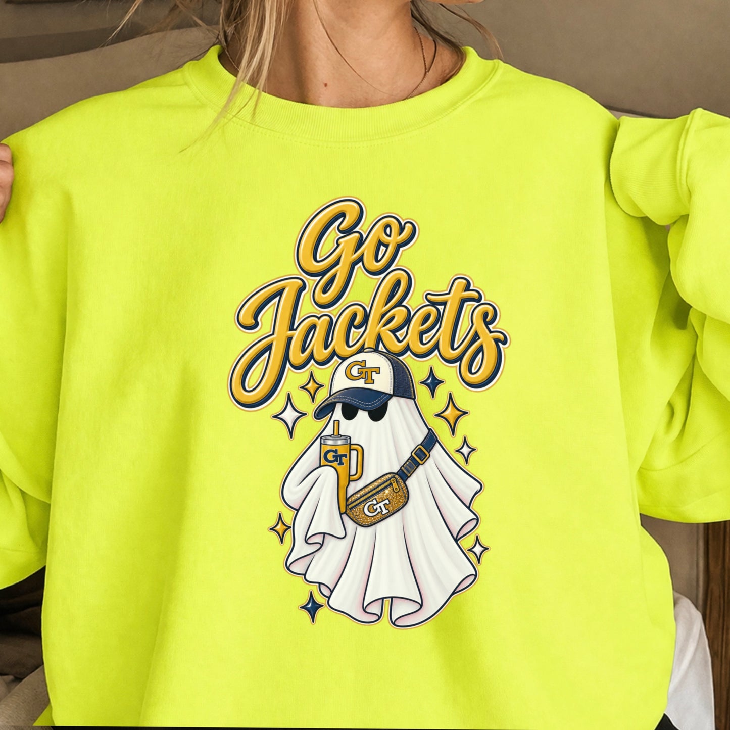 Jackets Halloween Ghost Crewneck Sweatshirt
