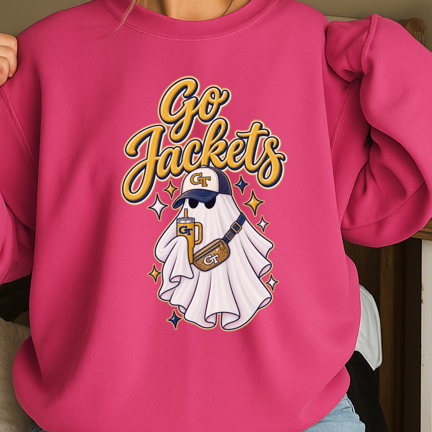 Jackets Halloween Ghost Crewneck Sweatshirt