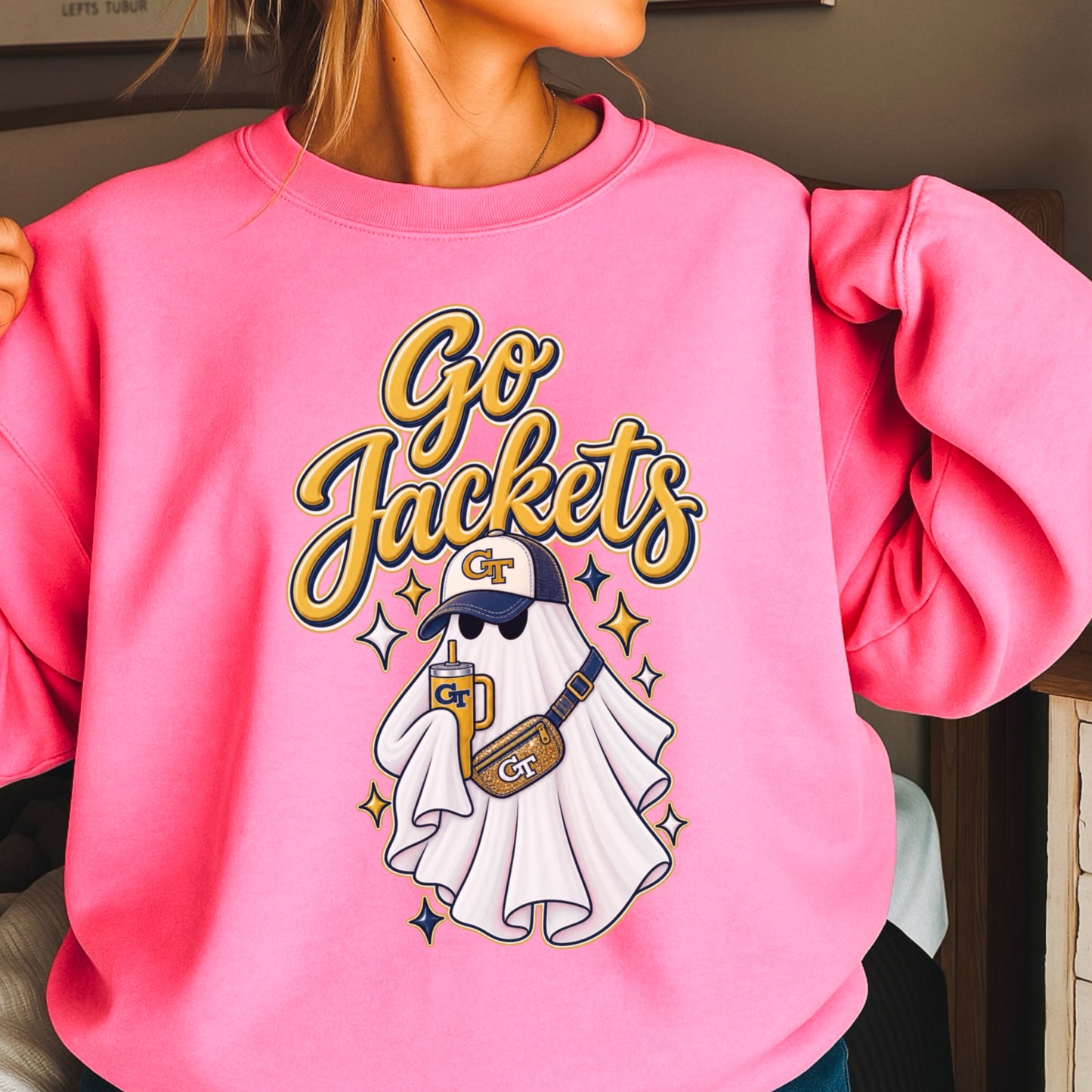 Jackets Halloween Ghost Crewneck Sweatshirt