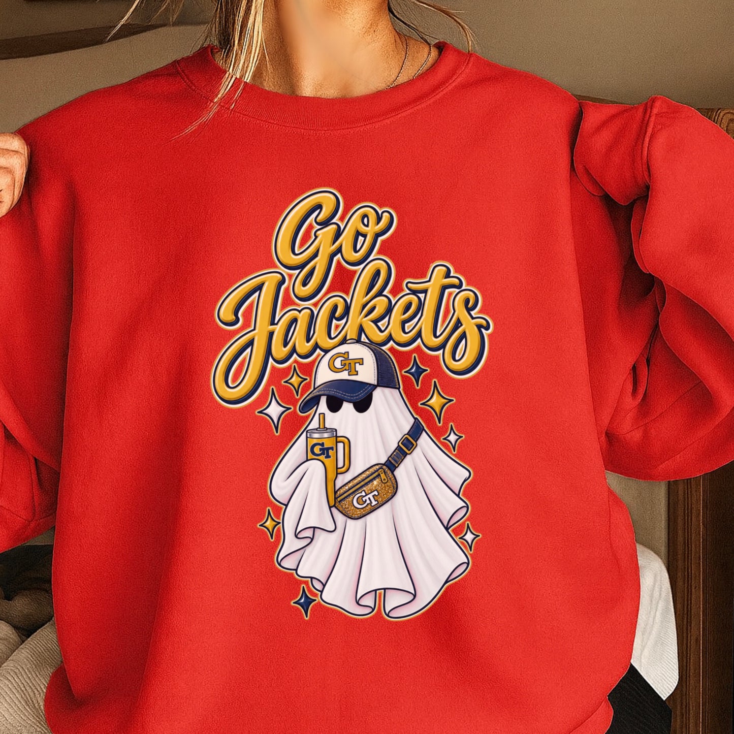 Jackets Halloween Ghost Crewneck Sweatshirt