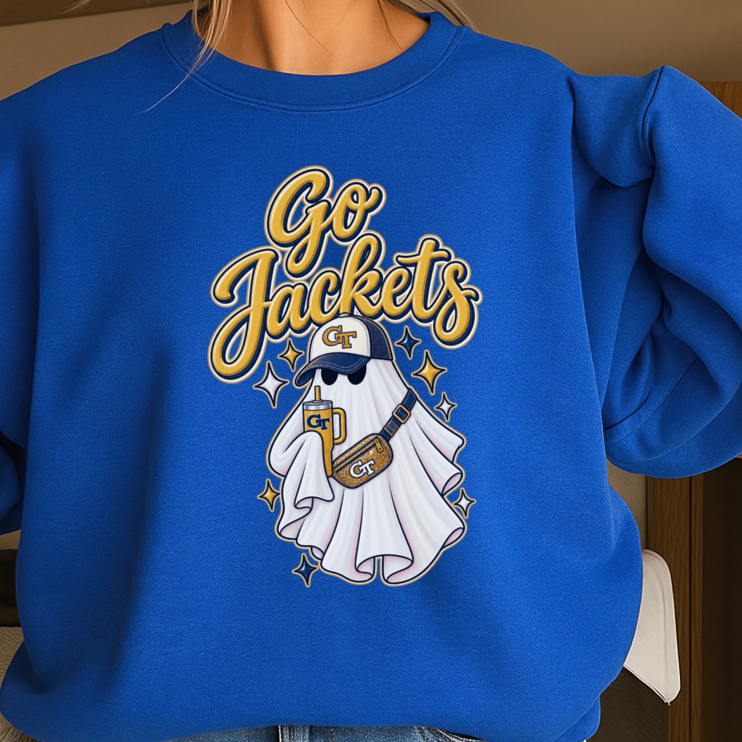 Jackets Halloween Ghost Crewneck Sweatshirt