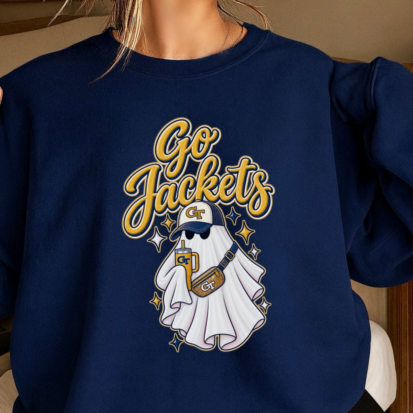 Jackets Halloween Ghost Crewneck Sweatshirt