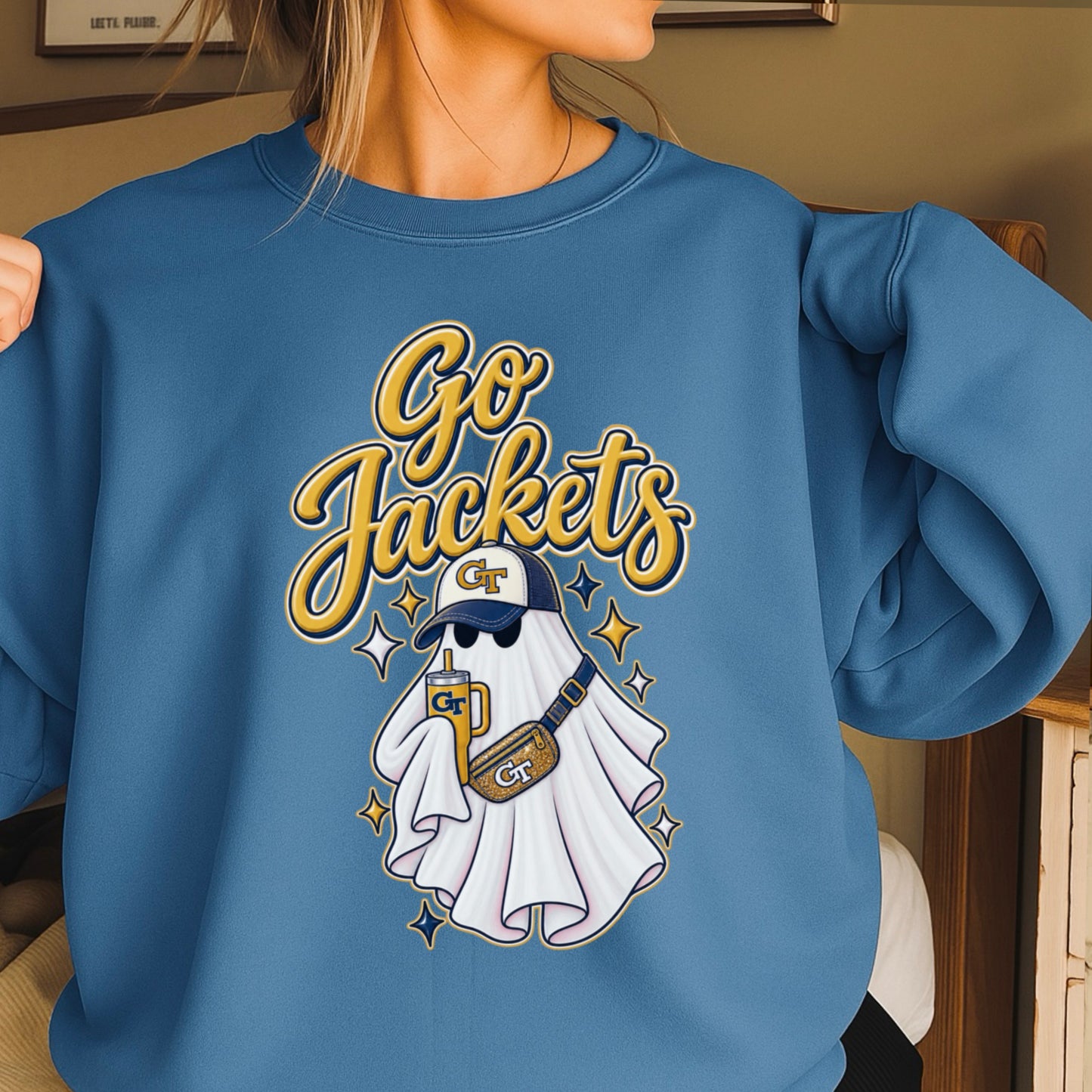 Jackets Halloween Ghost Crewneck Sweatshirt