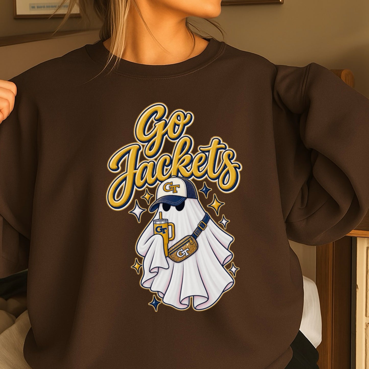 Jackets Halloween Ghost Crewneck Sweatshirt