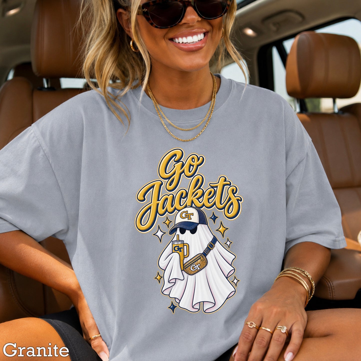 Jackets Halloween Ghost Comfort Color Graphic Tee