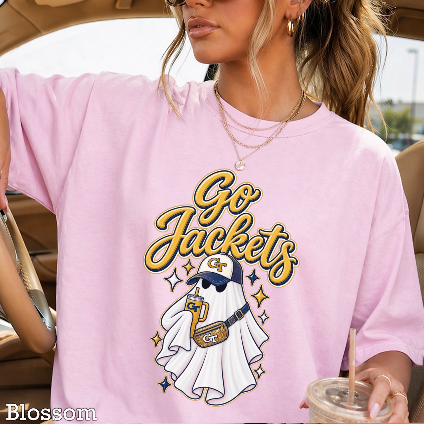 Jackets Halloween Ghost Comfort Color Graphic Tee