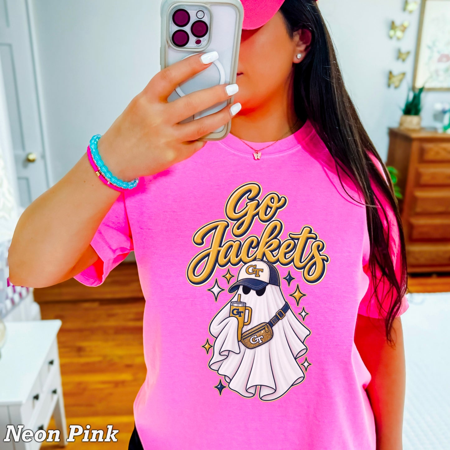 Jackets Halloween Ghost Comfort Color Graphic Tee