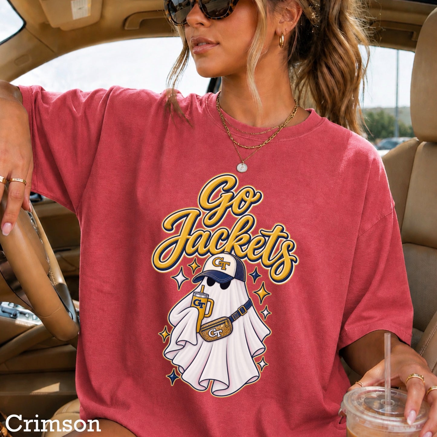 Jackets Halloween Ghost Comfort Color Graphic Tee