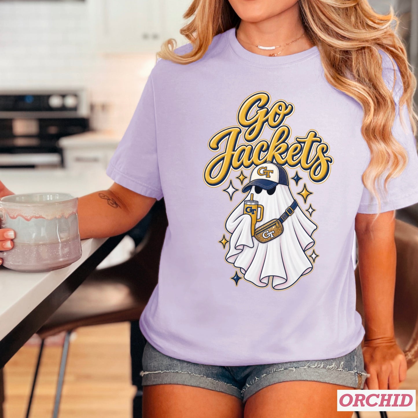 Jackets Halloween Ghost Comfort Color Graphic Tee