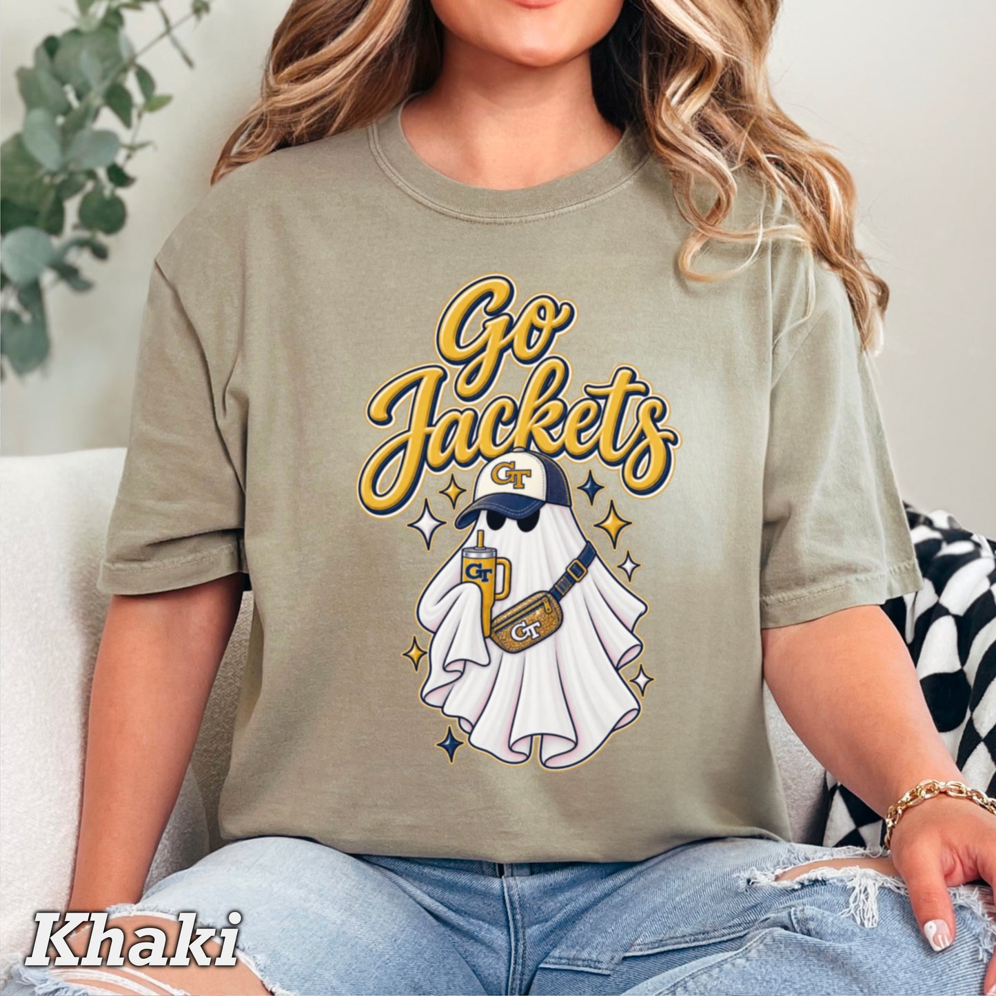 Jackets Halloween Ghost Comfort Color Graphic Tee