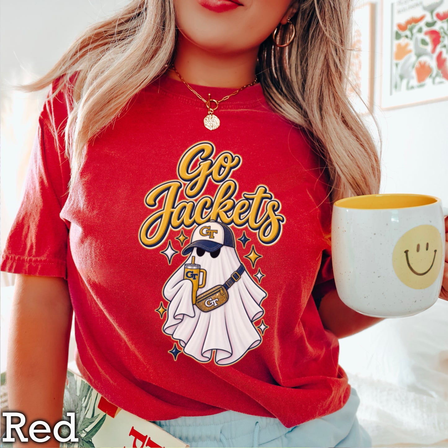 Jackets Halloween Ghost Comfort Color Graphic Tee