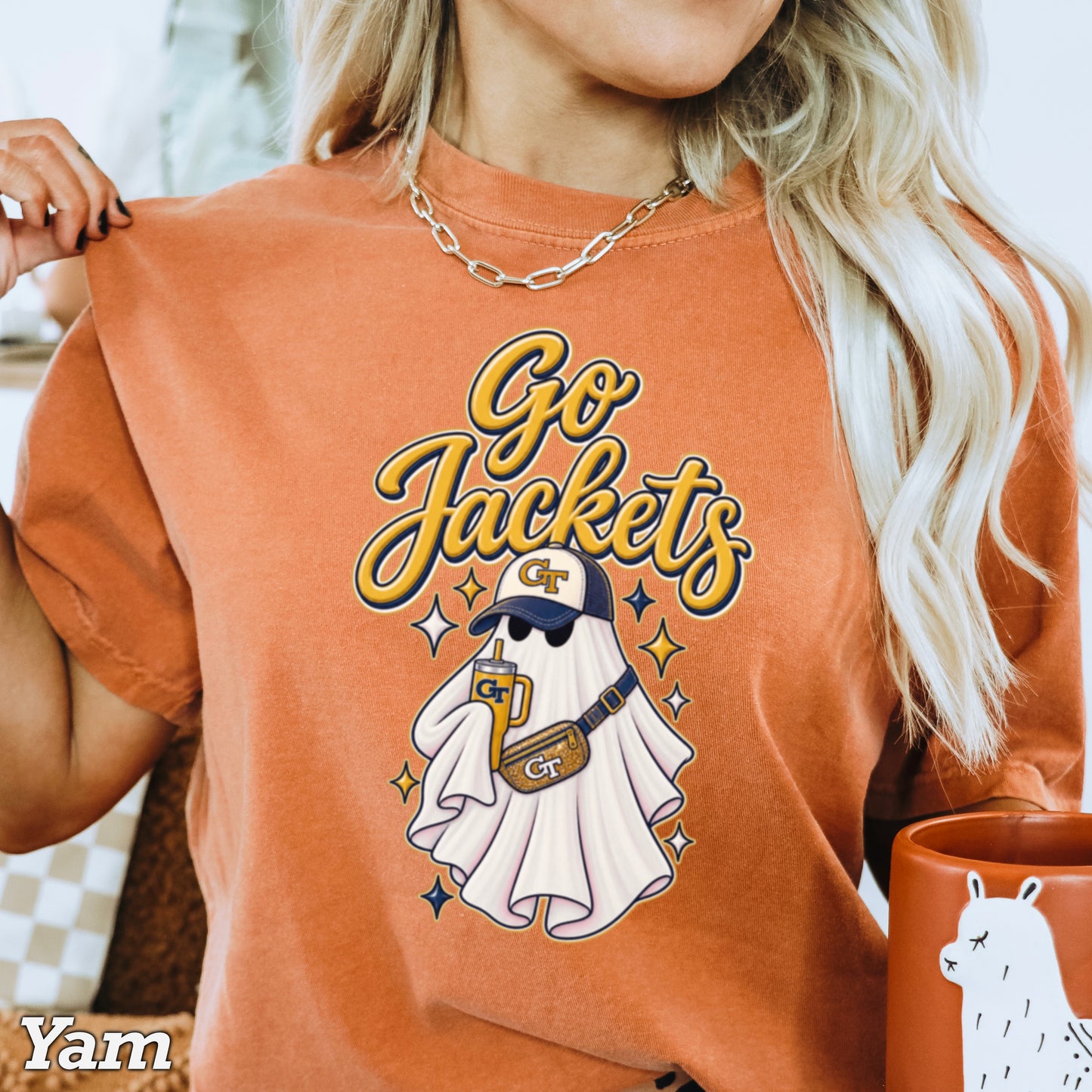 Jackets Halloween Ghost Comfort Color Graphic Tee