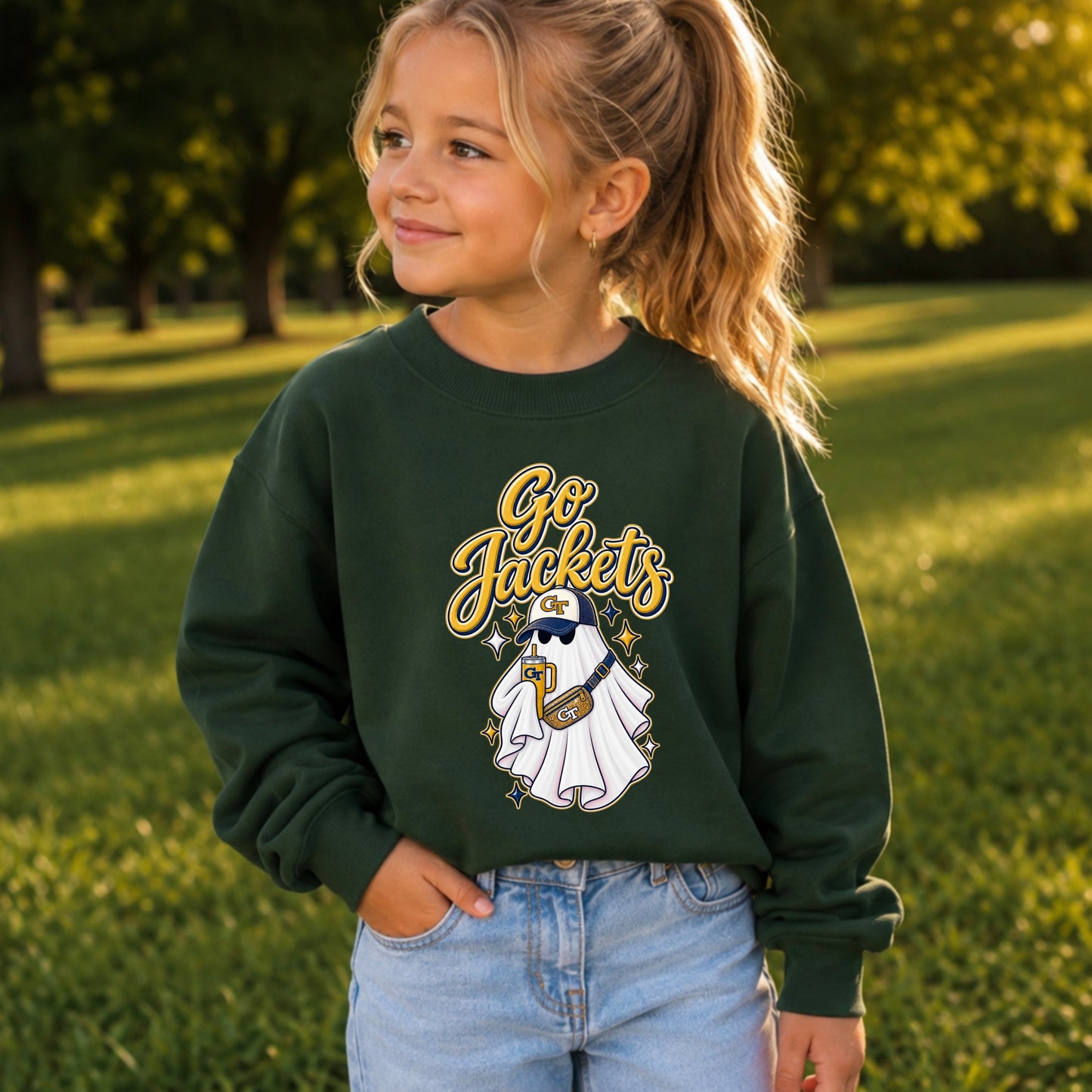 Jackets  Halloween Ghost Youth Crewneck Sweatshirt
