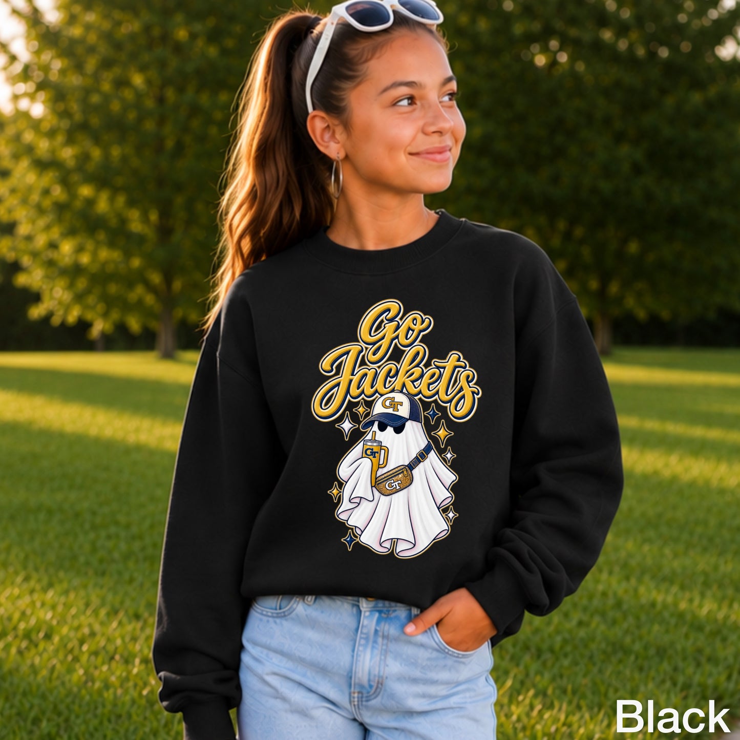 Jackets  Halloween Ghost Youth Crewneck Sweatshirt