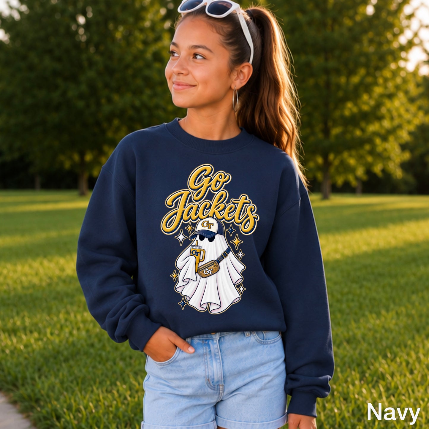 Jackets  Halloween Ghost Youth Crewneck Sweatshirt