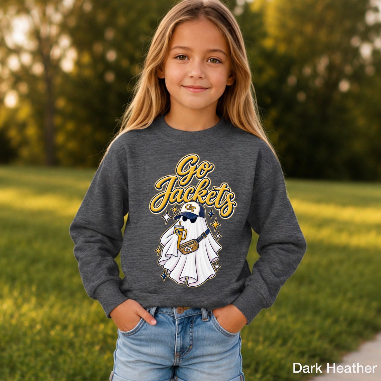 Jackets  Halloween Ghost Youth Crewneck Sweatshirt