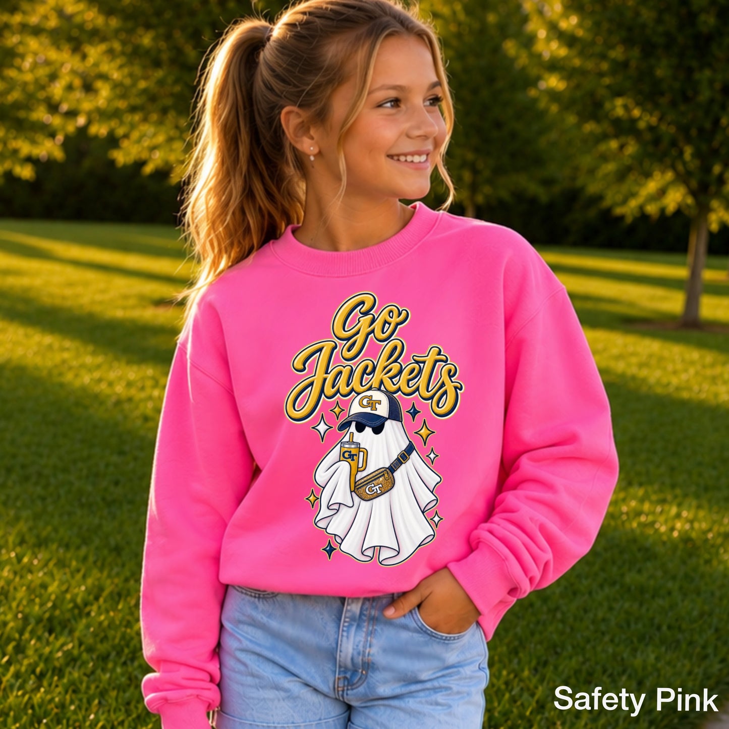 Jackets  Halloween Ghost Youth Crewneck Sweatshirt