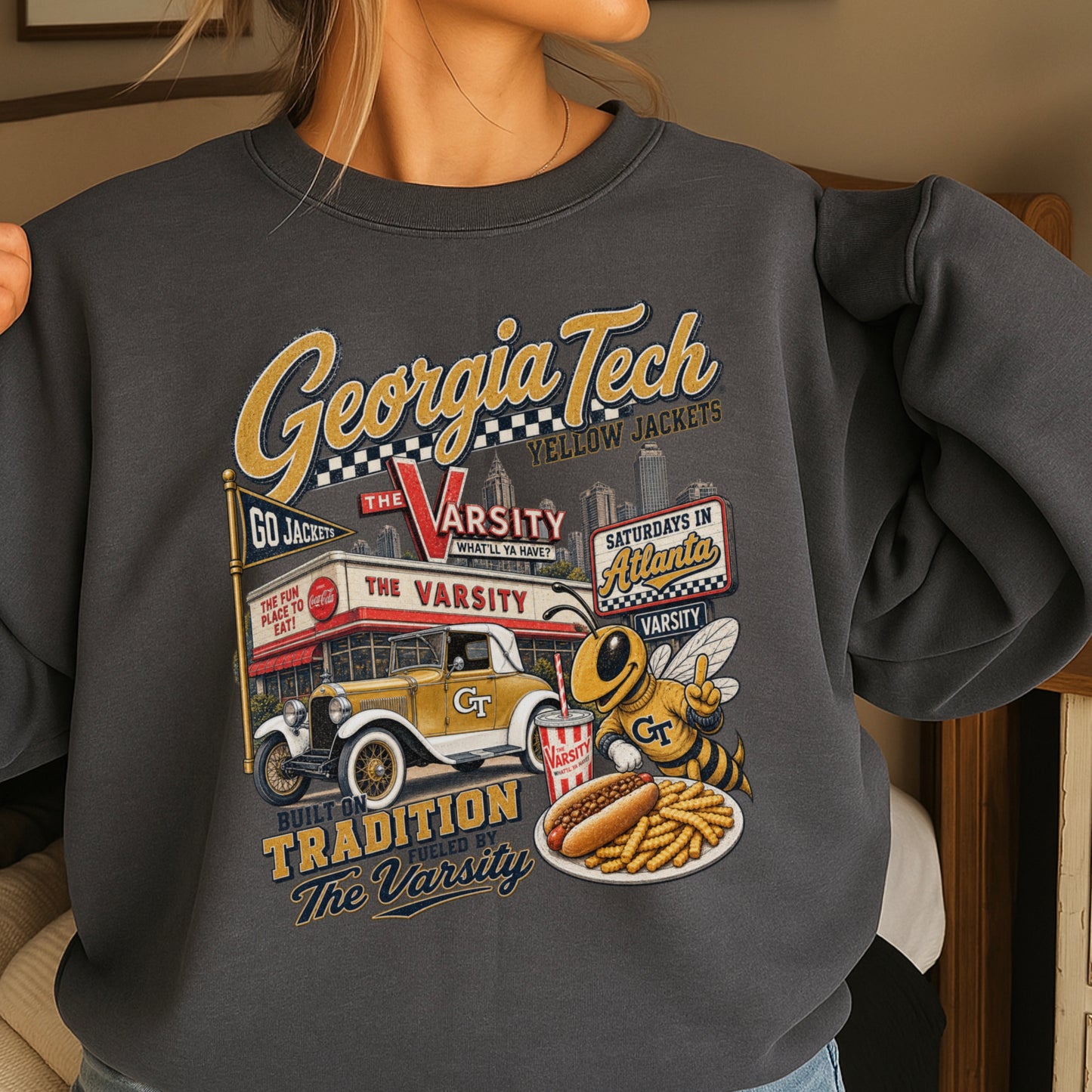 Atlanta Saturdays Crewneck Sweatshirt