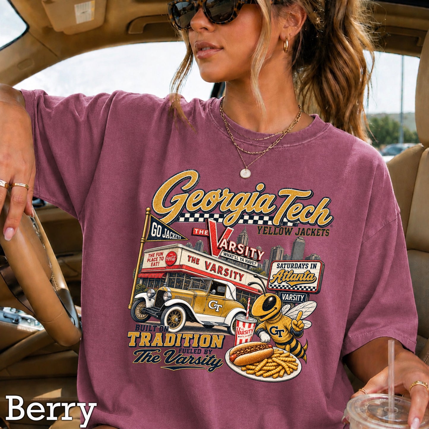 Atlanta Saturdays Comfort Color Graphic Tee