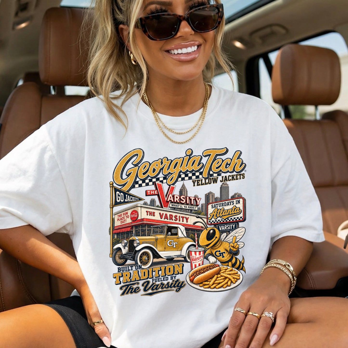 Atlanta Saturdays Comfort Color Graphic Tee