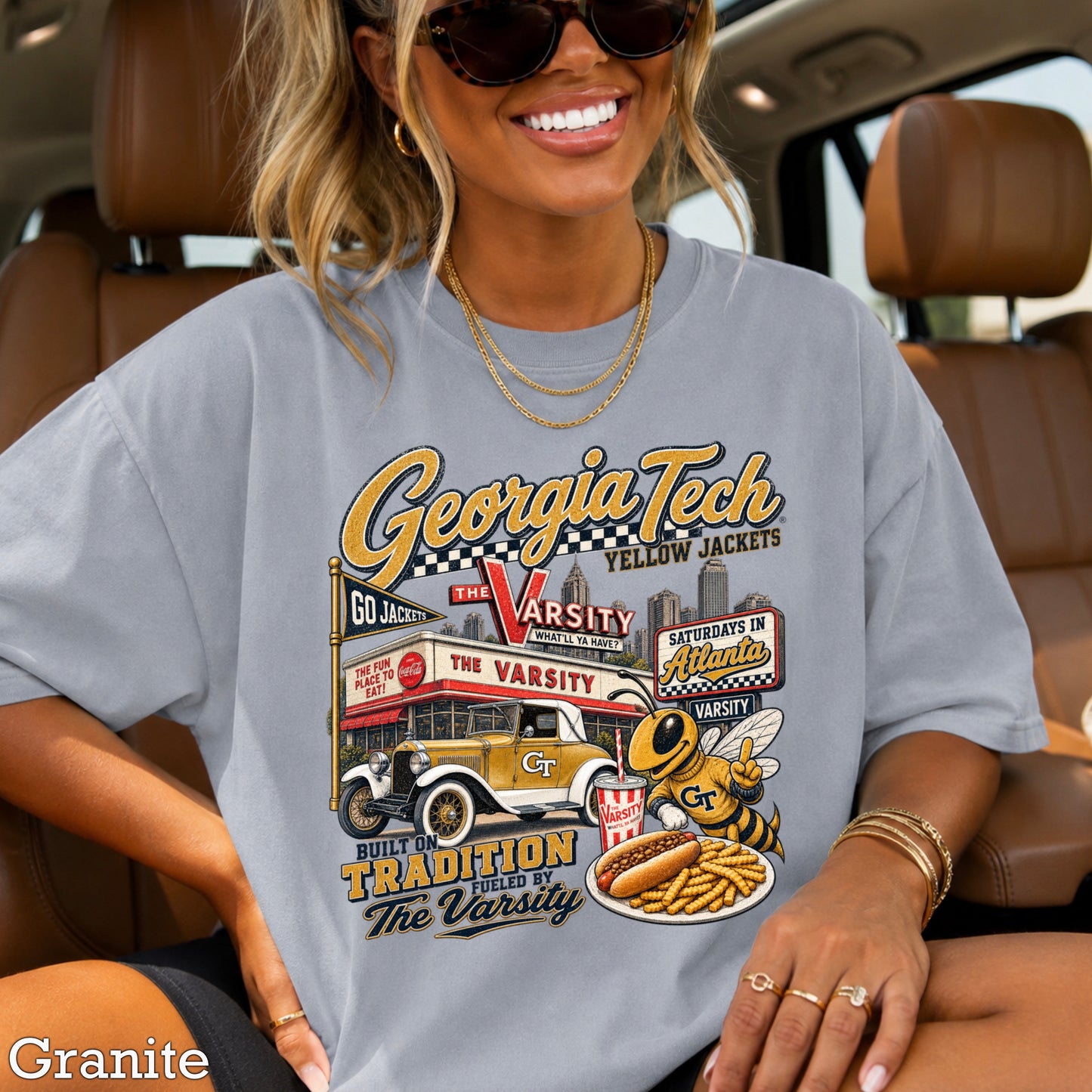 Atlanta Saturdays Comfort Color Graphic Tee