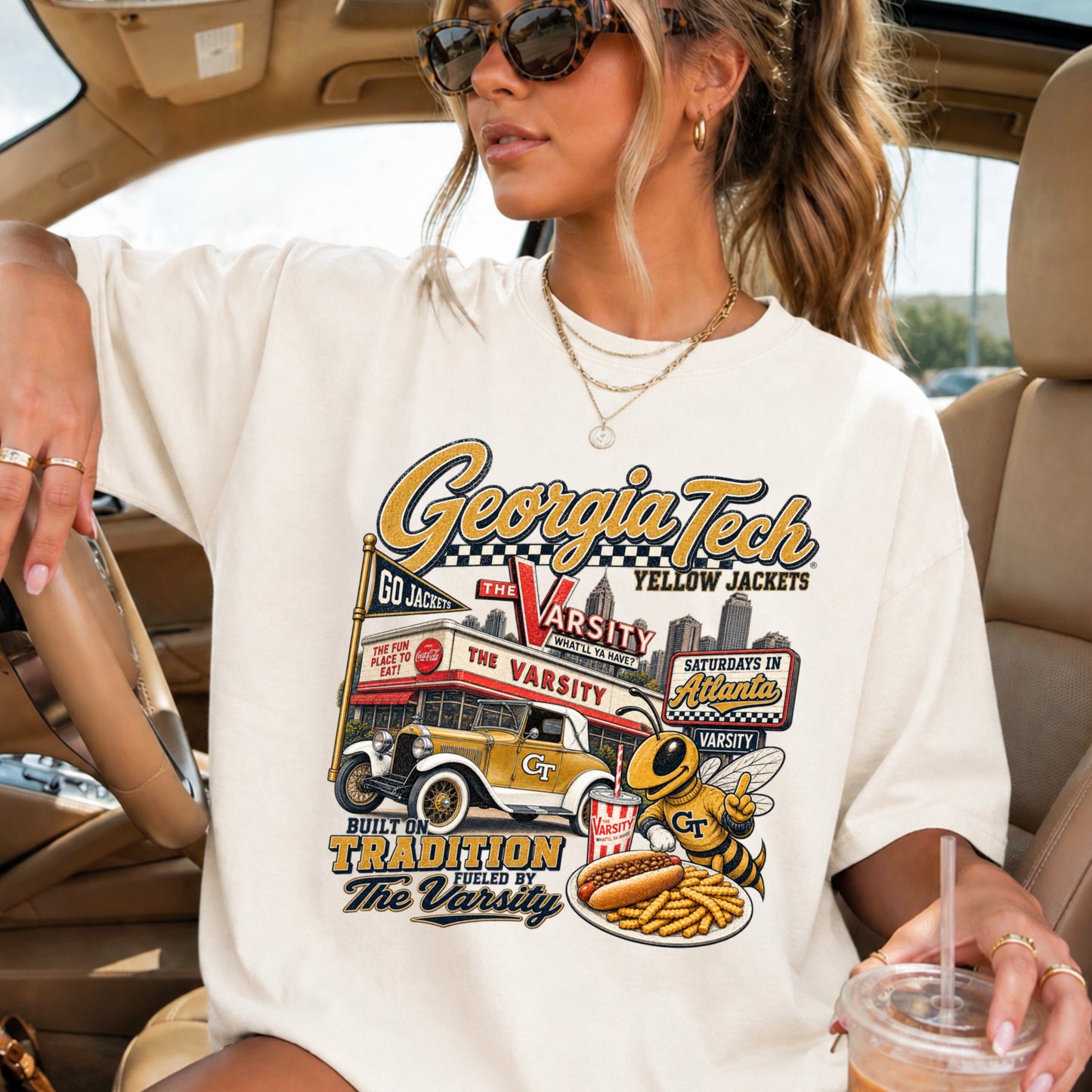 Atlanta Saturdays Comfort Color Graphic Tee
