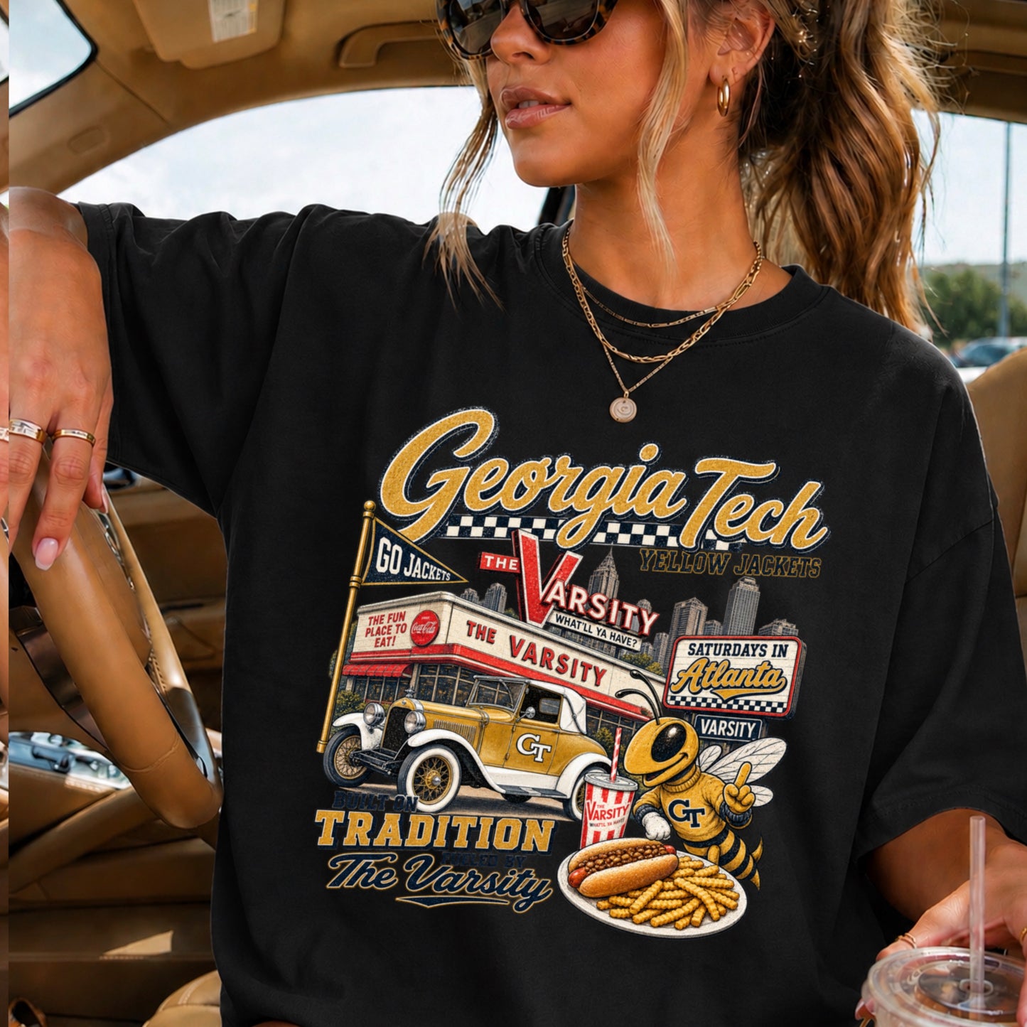 Atlanta Saturdays Comfort Color Graphic Tee