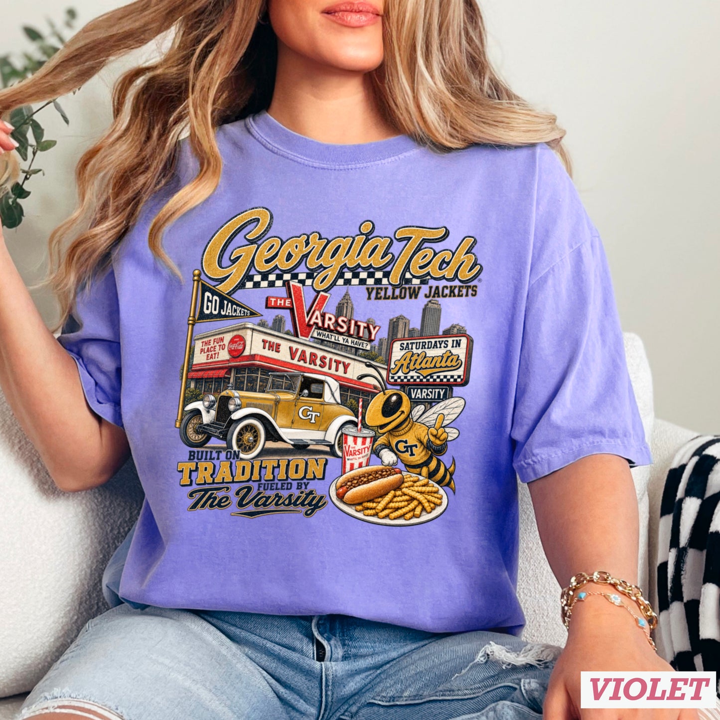 Atlanta Saturdays Comfort Color Graphic Tee