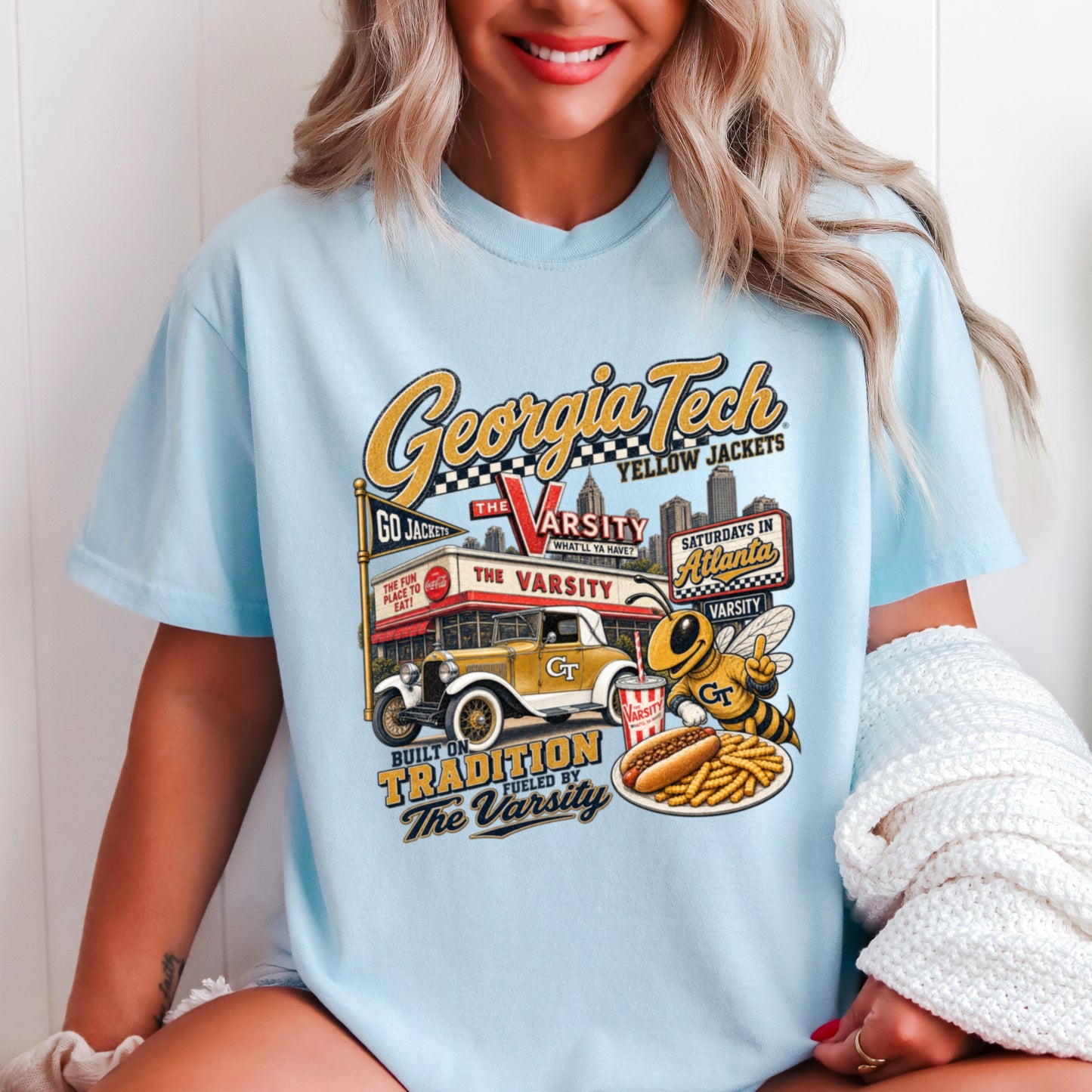 Atlanta Saturdays Comfort Color Graphic Tee