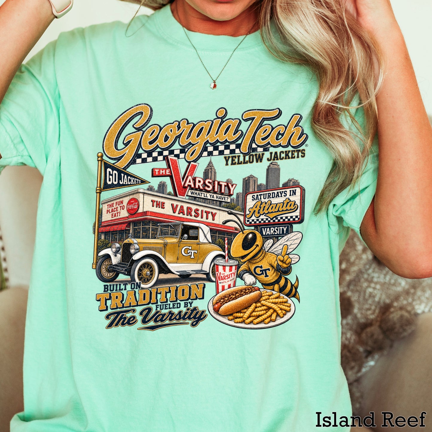 Atlanta Saturdays Comfort Color Graphic Tee