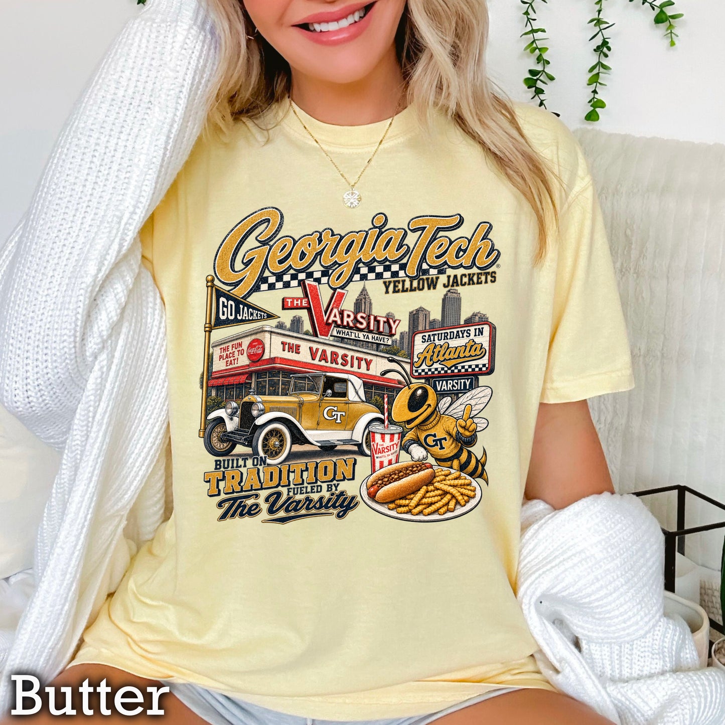 Atlanta Saturdays Comfort Color Graphic Tee